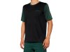 100% Ridecamp Short Sleeve Jersey   L Black/Forest Green