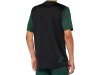 100% Ridecamp Short Sleeve Jersey   L Black/Forest Green