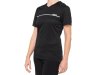 100% Ridecamp Womens Short Sleeve Jersey   L black/grey