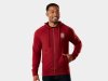 Trek Oberteil Trek Fun Badge Full Zip Hoodie L Dark Red